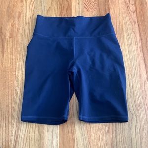 Fabletics Powerhold The Define 9” Biker Shorts Navy New w/ Tags